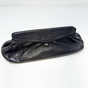 Cole Haan Black Pebbled Leather Clutch